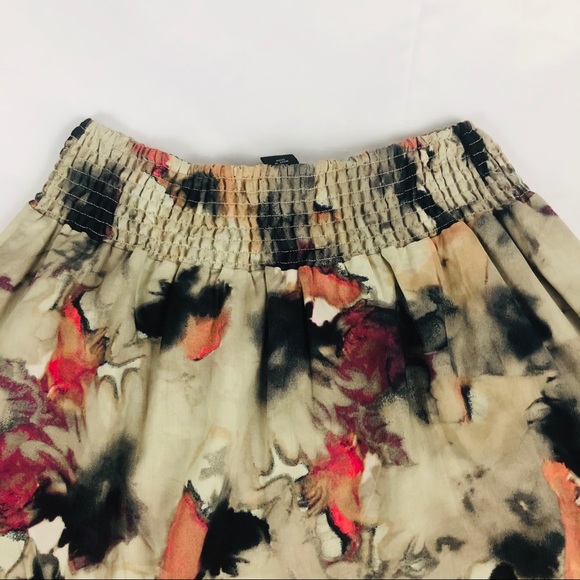 New NY Company Flowy Skirt Watercolor Print Small - Picture 7 of 7